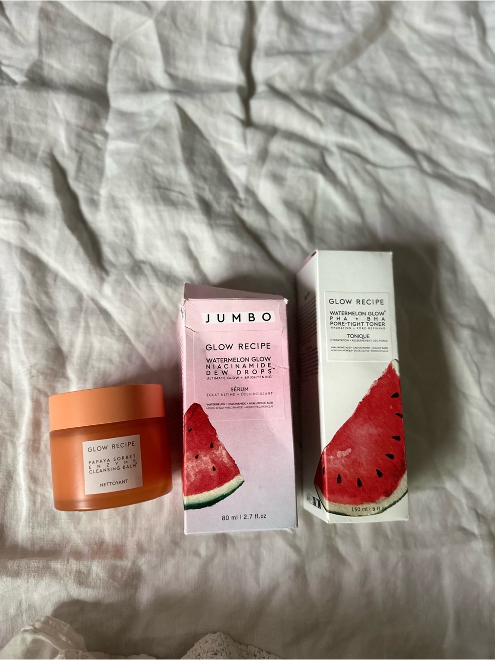 NIB Glow Recipe Watermelon & Papaya Skincare Set